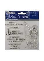 Набор силиконовых штампов Рыболов Men`s rules (SCB220601412) (10х12см) (12+) (упаковка)