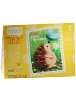 Набор Toyzy Ежик с бабочкой (TZ-P037) (А4) (Техника Картина шерстью) (7+) (MySweeBe) (Hand made) (Сделай своими руками)