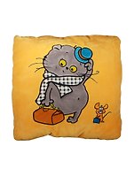 Подушка Басик-путешественник (30х30см) (Kp30-041)