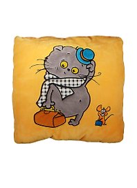 Подушка Басик-путешественник (30х30см) (Kp30-041)