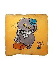 Подушка Басик-путешественник (30х30см) (Kp30-041)