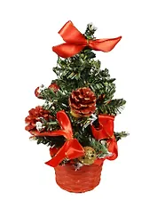 Елка искусственная с украшениями (160-125) (20см) (Авангард)