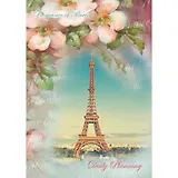 Ежедневник недат. А5 112л "Романтика Парижа" обл.поролон, блестки, ляссе, Listoff