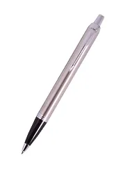 Ручка подарочная шариковая синяя, IM Essential Stainless Steel CT, Parker