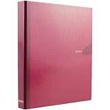 Папка архивная 35мм А4 "Work inside" 4 кольца, бордовый