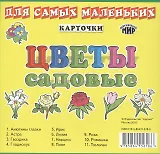 Карточки Цветы садовые