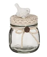 Банка декоративная  Прованс Птичка (8х8х12) (222-045)