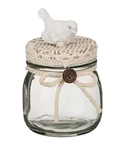 Банка декоративная  Прованс Птичка (8х8х12) (222-045)