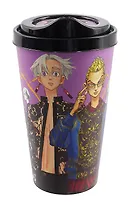 Стакан с крышкой Токийские мстители. Идзана и Кисаки (пластик) (550 мл)