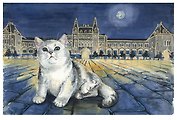 Открытка «Москва. Серия "Коты". ГУМ»