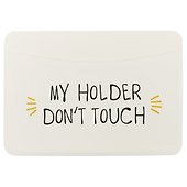 Картхолдер горизонтальный «My holder Don’t touch», белый - 0
