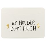 Чехол для карточек горизонтальный My holder Don’t touch (белый) (ДКГ2018-07)