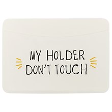 Чехол для карточек горизонтальный My holder Don’t touch (белый) (ДКГ2018-07)