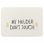Чехол для карточек горизонтальный My holder Don’t touch (белый) (ДКГ2018-07)