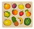 Пазл-рамка "Часть и целое. Фрукты" с разрезными вкладышами внутри, 24 детали, 2 слоя - 1