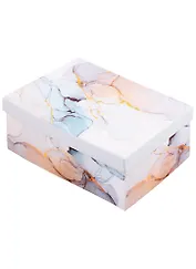 Коробка подарочная Gray marble 19*12,5*8см, картон