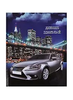 Дневник шк. "СЕРОЕ АВТО И МОСТ" 7БЦ, тиснение цв.голограф.фольгой, универс.шпаргалка, Феникс