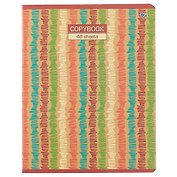 Тетрадь в клетку BG, Kraft pattern, 48 листов, в ассортименте