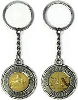 Сувенир, АКМ, Брелок-канат, "Исаакиевский собор.-Разводной мост." , цвет античное олово, металлическая вставка