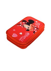 Пенал школьный 2отд. "Маленькая Мисс" 20*12см, полиэстер, Disney