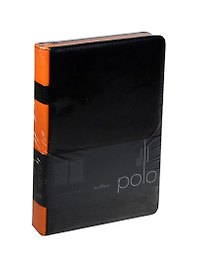 Ежедневник недат. А5 160л "POLO" черный, иск.кожа, тонир.блок, цветной обрез, держ.для ручки на корешке, двойное ляссе, Bruno Visconti
