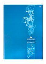 Книга для записей А4 80л кл. "Connection" тв.переплет, мат.ламинация