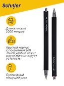 Шариковая ручка чёрная автоматическая 0,5 мм, Strikt, Schiller - 1
