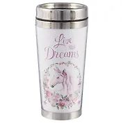 Термостакан Live your dreams (единорог) (пластик) (400мл)