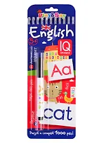 Многоразовые прописи на пружинке. Английский  алфавит и первые слова