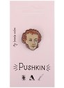 Значок My favorite writer Пушкин (металл)