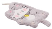 Полотенце Котик серый (флис) (25х18) (12-towel-202508-7) - 2