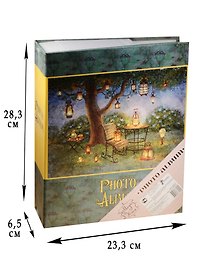 Фотоальбом Волшебные фонари 23,5*28,5см 50л, картонная обложка 41287