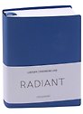Ежедневник недатированный «Radiant» А6, синий, 152 листа, экокожа, Listoff
