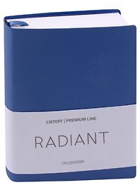 Ежедневник недатированный «Radiant» А6, синий, 152 листа, экокожа, Listoff