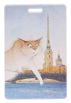 Чехол для карточек вертикальный СПб Пушистый Петербург Павлик Смелый (ДК2025-492)