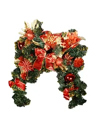 Гирлянда новогодняя хвойная (50х40см) (535-004)