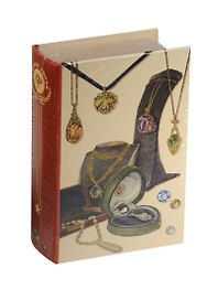 Шкатулка-книга сейф МДФ Подвески (39519) (17х11х5)