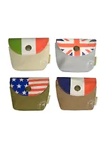 Кошелек с кнопкой Флаги (ткань) (11х8,5)