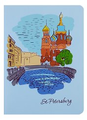 Записная книжка «Спас-на-Крови» А6, 24 листа в клетку, сшивка, Знаковые сувениры