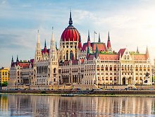 Холст с красками по номерам 30х40см (в коробке) (18цв.) ТМ Рыжий кот Парламент в Будапеште ХК-5834
