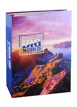 Тетрадь на кольцах в клетку Hatber, "Большой мир", 120 листов