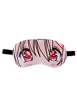 Маска для сна Аниме Глаза (розовые) (пакет)