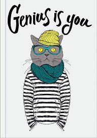 Книга для записей «Genius Is You», 136х206 мм, Эксмо