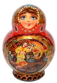 Сувенир, АКМ, Матрешка-пузико 3м Сказки h-8см М03-0008-8ВПР
