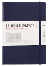 Книга для записей A5 125л кл. "Classic" тв.обл., цвет синий неви, Leuchtturm1917