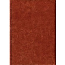 Книга для записей А5 96л кл. "Темно-коричневый" иск.кожа, поролон, тонир.бумага, тонир.форзац, ляссе, инд.уп., Listoff