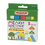Мелки цветные 05цв асфальтные, квадратные, к/к, европодвес, Пифагор