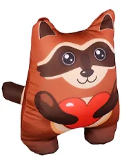 Игрушка-антистресс Енотик с сердечком (30х20) (АН2017-11)