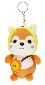 Брелок Бурундук в шапочке (текстиль) (12см)