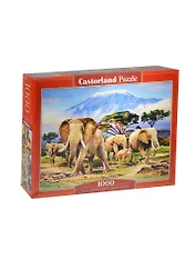 Пазлы 1000 C-103188 Слоны (68х47см) (коробка) (Castorland)